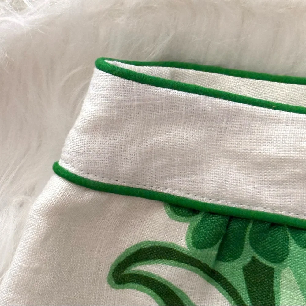 FARM Rio Color Festival Linen Midi Skirt, Green, NWT 🇧🇷 - Picture 10 of 16